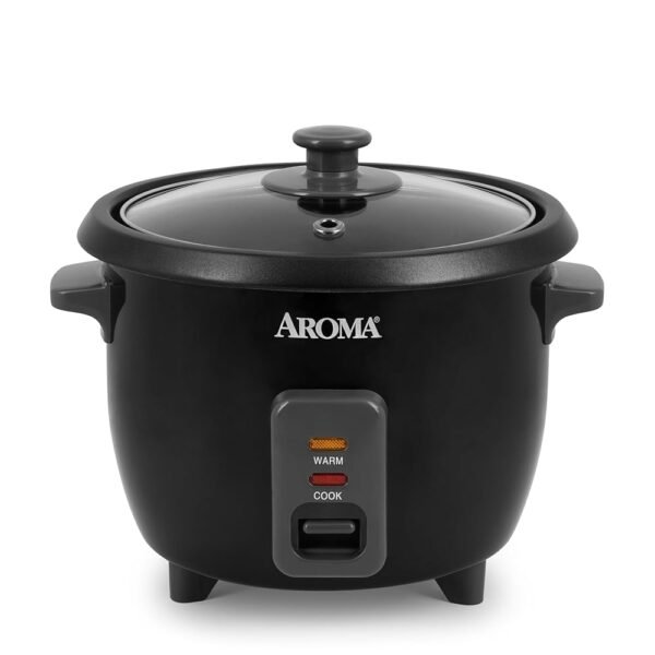 Aroma Housewares 1.5Qt. Rice & Grain Cooker (ARC-363NGB),Black,6-Cup Cooked / 3-Cup Uncooked